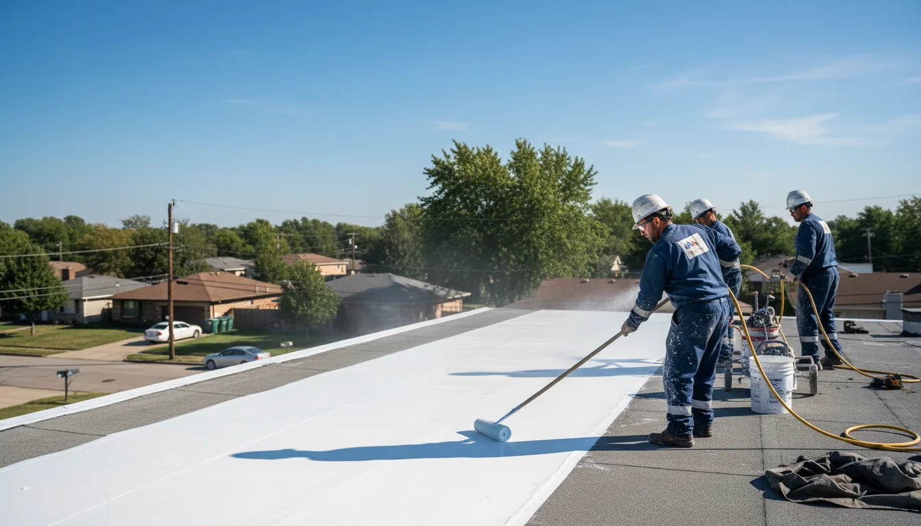 Commercial roof coating in Delhi, CA near me